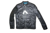 DIESEL L-SHIRO-WH LEATHER JACKET