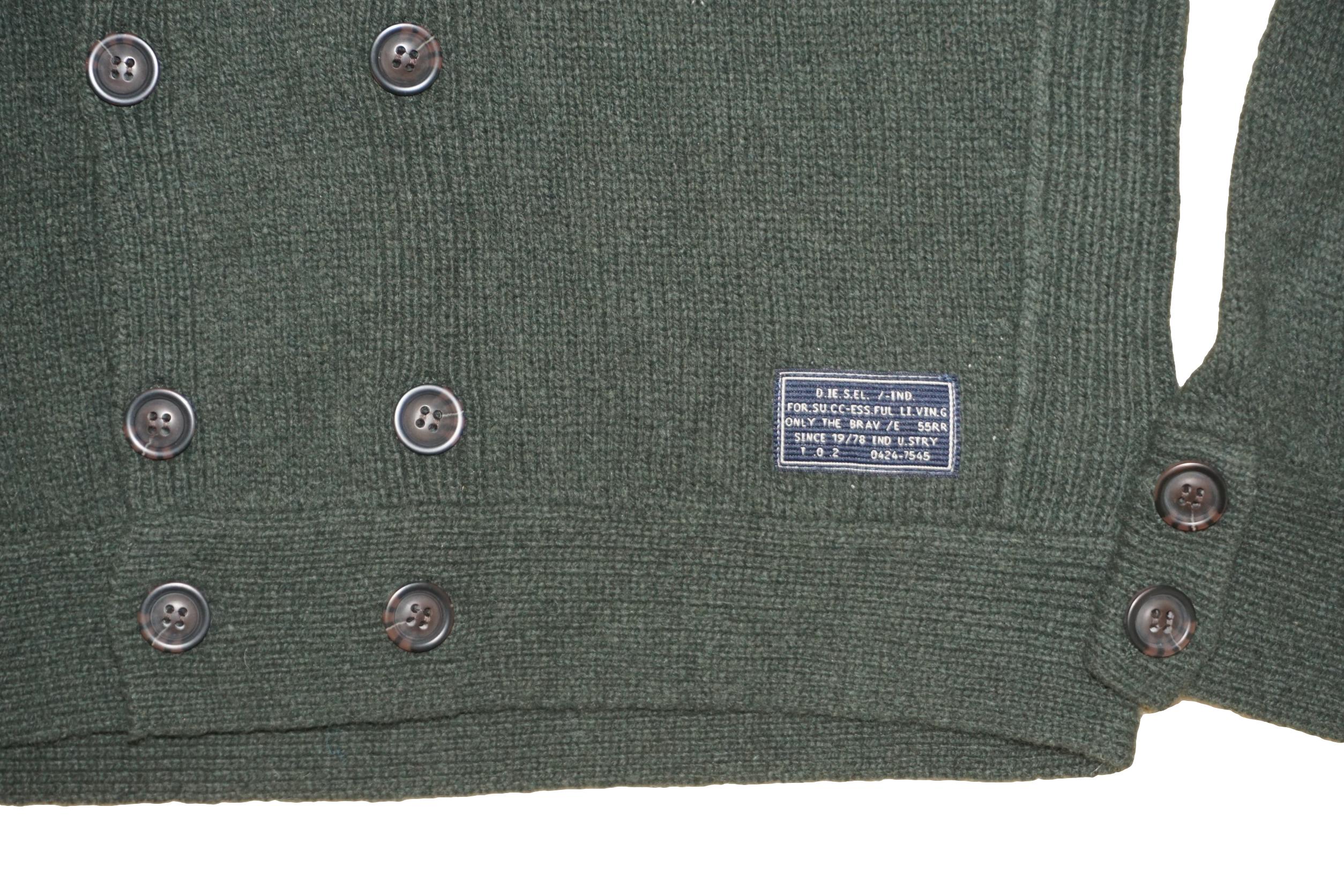 DIESEL K-NIELE CARDIGAN WOOL BLEND