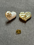 Tory Burch heart logo earrings