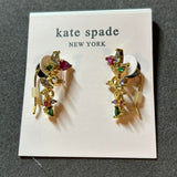 Kate spade flower and butterfly earrings