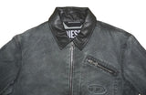 DIESEL J-CHART Men’s Jacket Grey Washed Zip Utility IT50 Large L Authentic