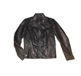 DIESEL BLACK GOLD LORDBAIRON Men’s Black Leather Jacket Size 48 M
