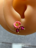 Les nereides flower stud earrings