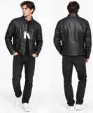 Diesel Laleta Men’s Black Leather Biker Jacket – Size L