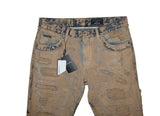 DOLCE & GABBANA  CAMEL DISTRESSED JEANS GYJHCD SIZE 48 100% AUTHENTIC