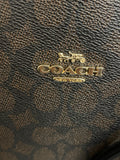 Coach Mollie Tote Bag 25 in signature coated canvas