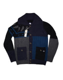DIESEL K-MIX CARDIGAN NAVY/BLACK SIZE L 100%
AUTHENTIC