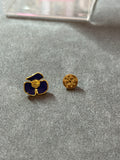 Tory Burch flower logo stud earrings