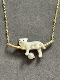 Bill skinner cat necklace