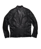 Diesel Laleta Men’s Black Leather Biker Jacket – Size L