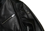 DIESEL R-OYTON LEATHER JACKET BLACK SIZE L 100% AUTHENTIC