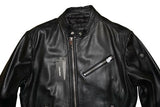 DIESEL R-OYTON LEATHER JACKET BLACK SIZE L 100% AUTHENTIC
