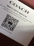 Coach laurel pink heart shoulder/hand bag