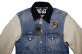 DIESEL D-BRESK JACKET LEATHER SLEEVES SIZE S 100% AUTHENTIC