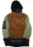 DIESEL W-PELSTIC JACKET REVERSIBLE SIZE L OVERSIZED 100% AUTHENTIC