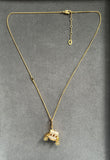 Juicy Couture Gold Necklace with Cinderella Carriage Pendant