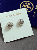 Tory Burch logo stud earrings