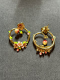 2-in-1 bill skinner hoop earrings and stud earrings