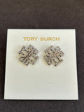 Tory Burch logo stud earrings