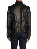 DIESEL BLACK GOLD LORDBAIRON Men’s Black Leather Jacket Size 48 M