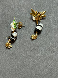 bill skinner panda earrings
