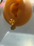 Pre-loved Tory Burch logo earrings