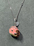Juicy Couture Long Necklace Pink “Juicy League” Helmet Charm – Limited Edition 2013