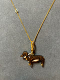 Juicy Couture Dachshund Necklace Y2K Charm