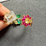 Kate spade flower hoop earrings