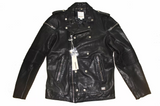 DIESEL L-RANSEUR LEATHER JACKET SIZE L