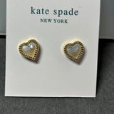 Kate spade heart ear studs