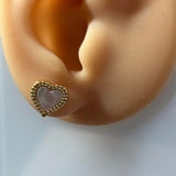 Kate spade heart ear studs