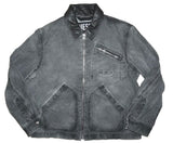 DIESEL J-CHART Men’s Jacket Grey Washed Zip Utility IT50 Large L Authentic