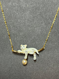 Bill skinner cat necklace