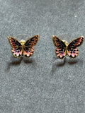 Les nereides butterfly stud earrings