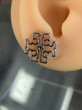 Tory Burch logo stud earrings
