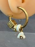 Coach hoop earrings