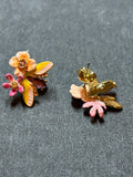 Les nereides flower stud earrings