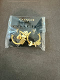 Coach hoop earrings