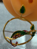 Bill skinner chameleon hoop earrings