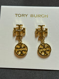Tory Burch logo earrings