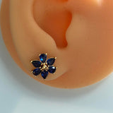 Kate spade blue flower earrings