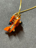 Juicy Couture Orange Aeroplane Necklace 60–66cm