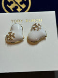 Tory Burch heart logo earrings