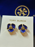 Tory Burch flower logo stud earrings