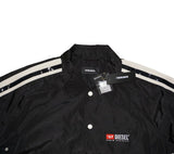 Diesel J-Akito Men’s Black Logo Coach Jacket – Relaxed Fit Size XL
