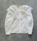 Sandro white shirt size 3 (UK12)