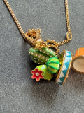 Juicy Couture Long Necklace Cactus Charm – “Choose Juicy” – 60–65 cm
