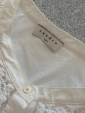 Sandro white shirt size 3 (UK12)