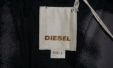 Diesel LAFSH Men’s Black Genuine Leather Biker Jacket Size L – Authentic